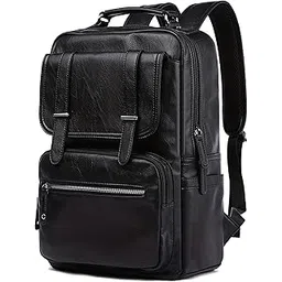 FUR JADEN Vegan Leather Stylish 15.6 Inch Laptop Backpack Travel Weekender Bag For Men Women-picture-21