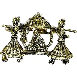fure Bride Palkhi Metal Brooch (Antique Golden) for Men & Women-picture-30