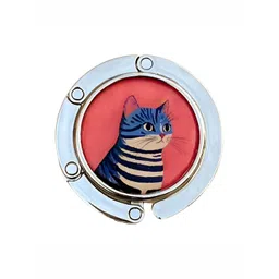 FURE Pink & Blue Printed Cat Table Bag Hanger-picture-20