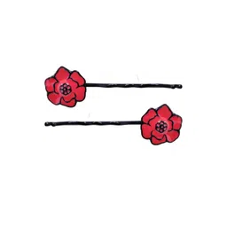 FURE Women Set of 2 Flower Bobby Pins-picture-37