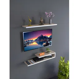 Furnifry White Wooden Basic Wall Shelf-picture-26