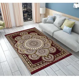 furnishing hut Red Cotton Carpet image 1