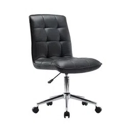 furniturstation Rawtenstall Leatherette Study Chair in Black Colour-picture-18