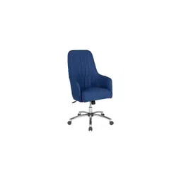 furniturstation Gans Leatherette Study Chair in Blue Colour image 2