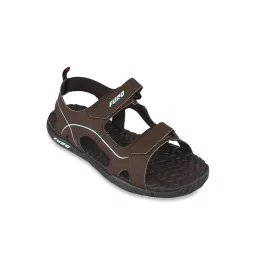 Furo by Red Chief Men's Chocolate Brown Floater Sandals image 1