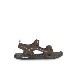 Furo by Red Chief Men's Chocolate Brown Floater Sandals image 2