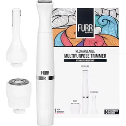 FURR By Pee Safe Trimmer For Women Multipurpose & Rechargeable | Pain Free Hair Removal Trimmer 45 minRuntime 0 Length Settings-picture-12