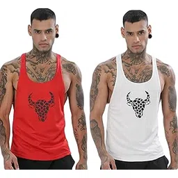 furrr Men's Gym Vest for Bodybuilding | Bull Stringer Tank Top | Muscle & Training Wear Pack of 2-picture-50