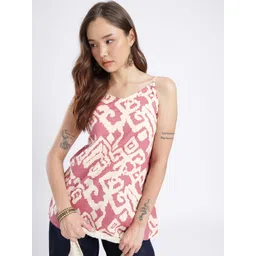 fusion by glitchez Ethnic Motifs Printed A-Line Kurti-picture-28