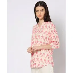 fusion Women Floral Print Regular Fit Top-picture-41