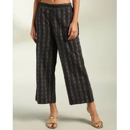 fusion Women Printed Relaxed Fit Pants-picture-11