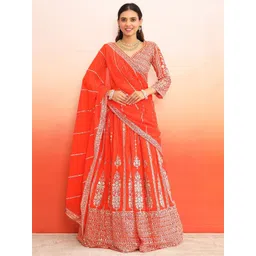 Futra Gabha Embellished Sequinned Ready to Wear Lehenga & Blouse With Dupatta-picture-28