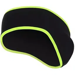 Future Tabs Sports Headband for Men & Women's Outdoor Winter Fleece Elastic Hairband for Cycling, Running, and Ear Protection Cold Weather Soft Warm Earmuffs (Color-Black & Neon)-picture-18