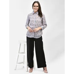 FUTURO Floral Print Georgette Shirt Style Top-picture-10