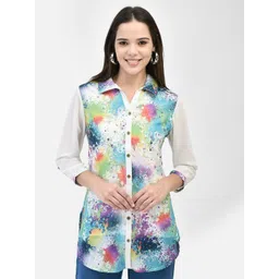 FUTURO Floral Print Georgette Styled Back Top-picture-12