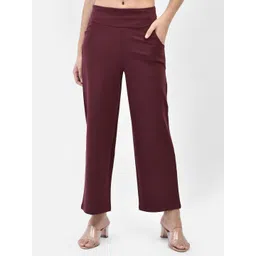 FUTURO Women Relaxed Loose Fit High-Rise Trousers-picture-37