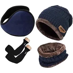 fy lane Woolen Muffler for Men Women & Boys & Girls Muffler Woolen Cap, Stylish Woolen Caps for Women Winter Wear Scarf-picture-40