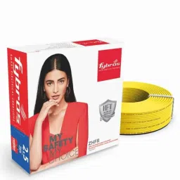 Fybros 2.5 Sqmm 90m Yellow Single Core ZHFR Industrial Cable, FWC1049-picture-16