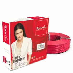 Fybros 4 Sq.mm 1 Core UFFR Wire Red (90 m)-picture-11