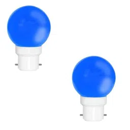 Fybros Nuit 0.5W Polycarbonate Blue Round LED Bulb, FLS5444B (Pack of 2)-picture-23