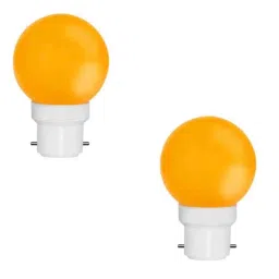 Fybros Nuit 0.5W Polycarbonate Orange Round LED Bulb, FLS5446B (Pack of 2)-picture-22