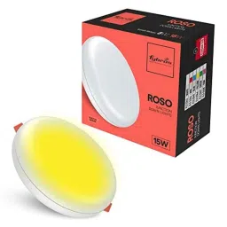 Fybros Roso 15W Plastic Yellow Round Junction LED Downlight, FLS5346A-picture-10