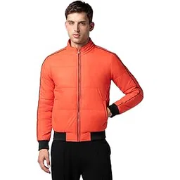 fyltr Men's Lightweight Winter Puffer Jacket with Contrast Piping Detail - Stand Collar | Full Zipper | Side Pockets | Rib Hem & Cuff | Winter Jacket for Men-picture-37