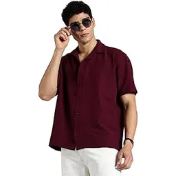 fyltr Men's Solid Casual Textured Shirt - Half Sleeves | Shirts for Men | Summer Shirt | Regular Fit-picture-48