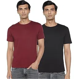 fyltr Men's Solid T-Shirt - Half Sleeve | Round Neck | 100% Cotton | Regular Fit T-Shirt (Pack of 2)-picture-32