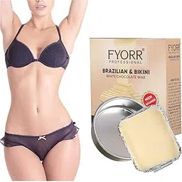 FYORR Brazilian Sensitive Skin Wax Painless Face and Body Bikini White Chocolate Katori Peel Off Wax For Legs / Thighs / Bikni Sensitive Areas / Eyebrow / Upper Lips / Face / Underarms Hair Removal Wax (80g X 1pc, WhiteChocolate)-picture-48