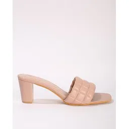 fyre rose Women Quilted Chunky Heeled Sandals-picture-45