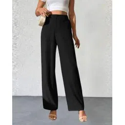 fyre rose Women Straight Fit Flat-Front Trousers-picture-37