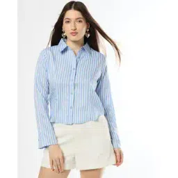 fyre rose Women Striped Slim Fit Shirt-picture-24