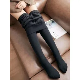 G Heist Women Stretchable Semi Sheer Thermal Bottom-picture-17