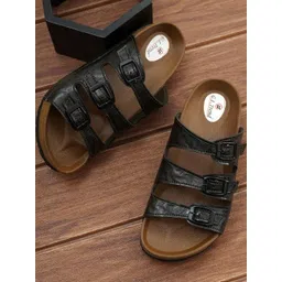 G L Trend Olive Leather Sandals-picture-28