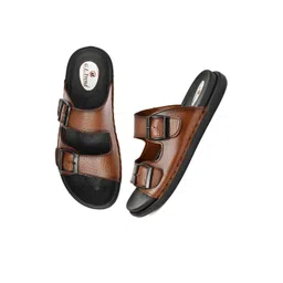 G L Trend Tan Leather Sandals-picture-17