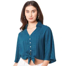 G0-4 IT Women Flared Sleeve Blouson Crop Top-picture-37