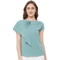 G0-4 IT Women Round Neck Cape Sleeves Top-picture-33