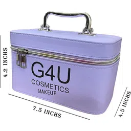 g4u All in One Makeup Kit Gift Set,High Quality Eyeshadow, Waterproof Black Eyeliner Pen,Foundation, 3 Lipsticks,Kajal,Lip Liner,Puff,Mascara, 2 nail Polish,Compact ,Perfect for Party makeup Casual makeup Wedding makeup With Makeup Box (Set Of 18Pcs) ST 54 image 5