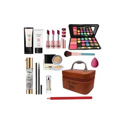G4U All In One Makeup Kit with Multi-purpose Makeup Box(Choco)-picture-36
