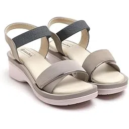 gaazila Women's Comfort Sandals with Elastic Strap, Platform Wedge Heel-picture-20