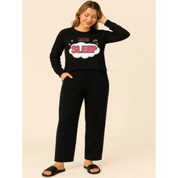 GAB Printed Pure Cotton Round Neck T-Shirt Slip On Pyjama Night Suit-picture-33