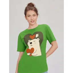 GAB Women Graphic Printed Round Neck Cotton T-shirt-picture-19