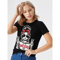 GAB Women Graphic Printed Round Neck Cotton T-shirt-picture-20