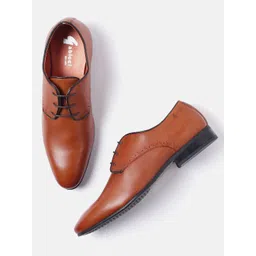 GABICCI Men Textured Leather Formal Derbys-picture-27