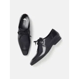 GABICCI Men Textured Leather Formal Derbys-picture-20