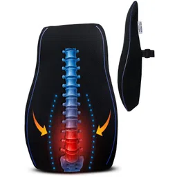 GADDA CO Black Memory Foam Filled Gel Travel Pillow-picture-41