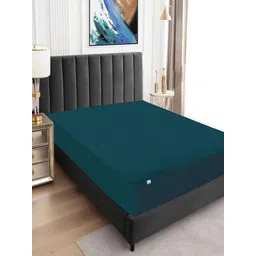 GADDA CO Blue Cotton Water Resistant Mattress Protector-picture-10