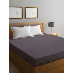 GADDA CO Grey Terry Cotton Water Proof Elastic Fitted Single Bed Mattress Protector-picture-24