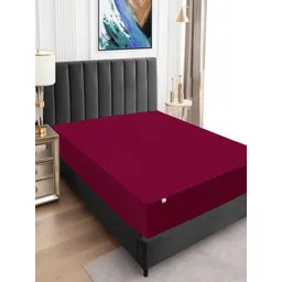 GADDA CO Maroon Cotton Water Resistant Mattress Protector image 1